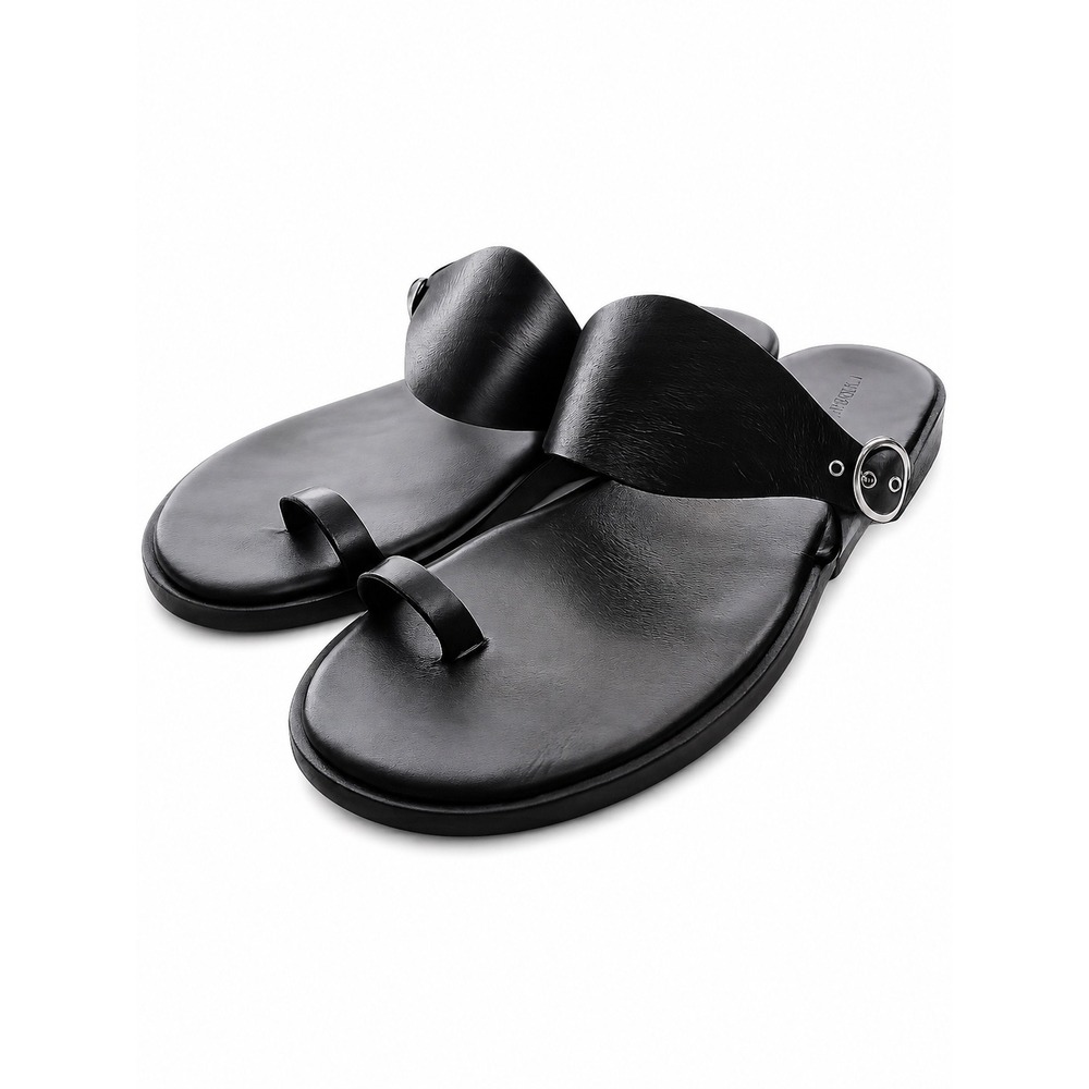 Free People Barcelona Slip On Leather Sandals Size 6 - Picture 8 of 8